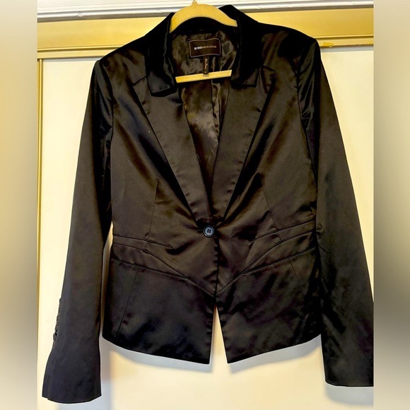 BCBGMaxAzria Jackets & Blazers - BCBG Mazaria Black Satin like blazer